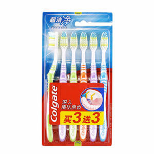 6 packs toothbrush packaging
