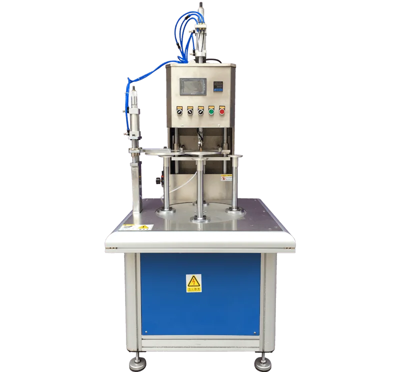 CN-G200-lid-gluing-machine plastic auxiliary equipment manufacturer from China