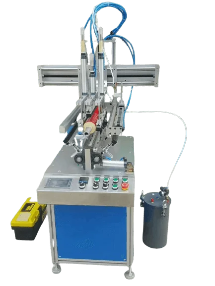 CN-S200-manual-gluing-machine-for-making-jar plastic auxiliary equipment manufacturer from China